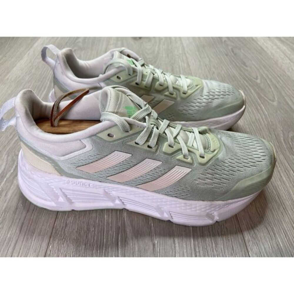 Adidas Shoes Women 7 Questar Bounce Blue Tint Magic Grey Sneakers Running GY2248